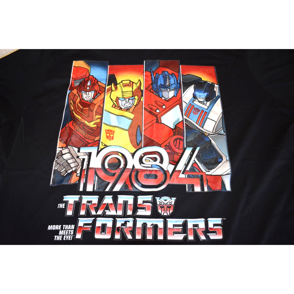 Transformers Autobot Vintage Inspired Mens Black 3XLarge Unisex T-Shirt - New